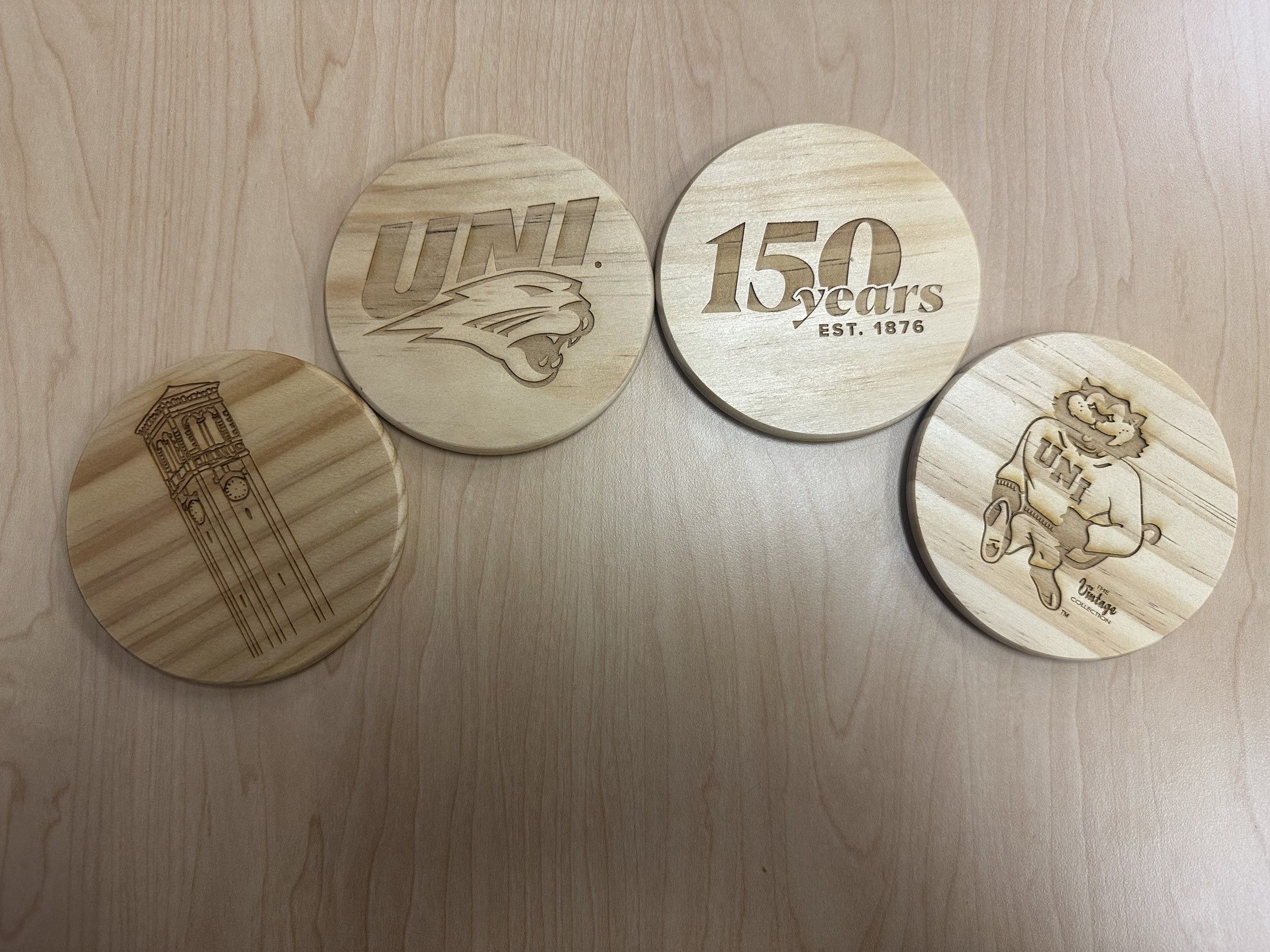 UNI Wooden Coaster Set