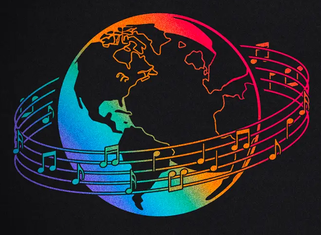 world music graphic