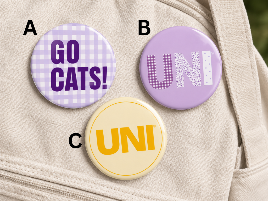 UNI Game Day Buttons